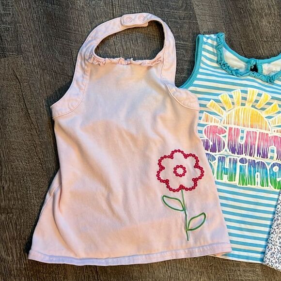 Girls 4 4t Spring Summer Shirt Top Mixed Lot Bundle Sleeveless Short Sleeve - Picture 2 of 5